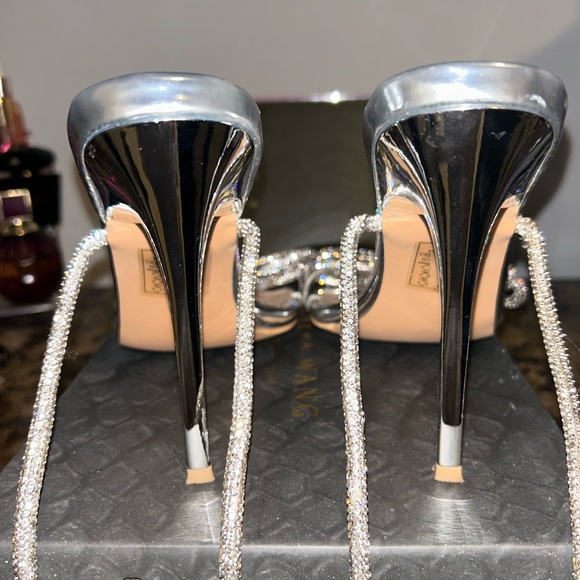 Azalea wang diamond bow silver heels - Picture 6 of 7